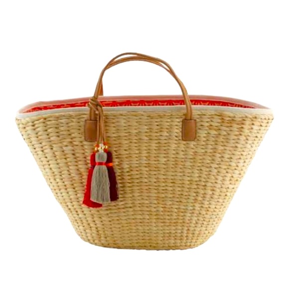 India Hicks Riviera Straw basket tote! - Picture 10 of 14